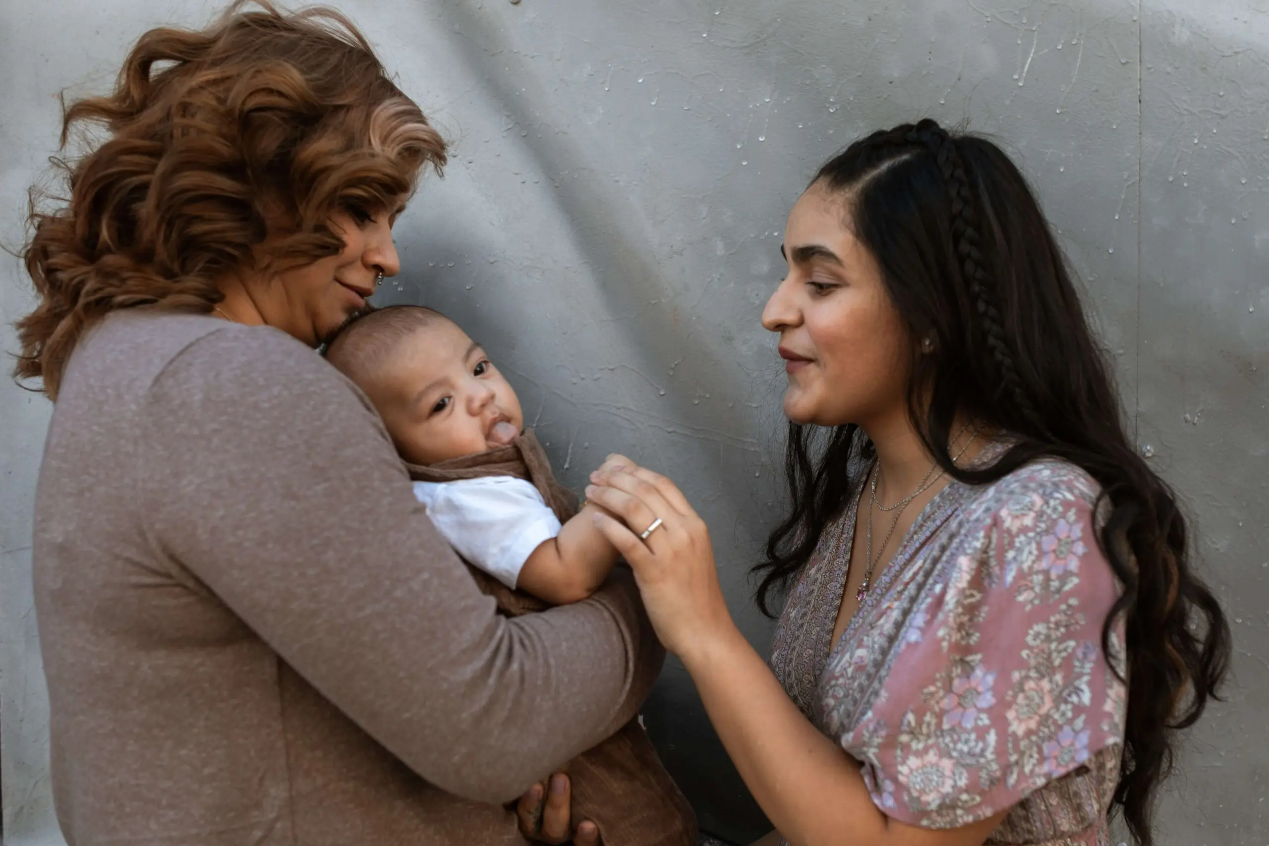 mother and grandmother with baby